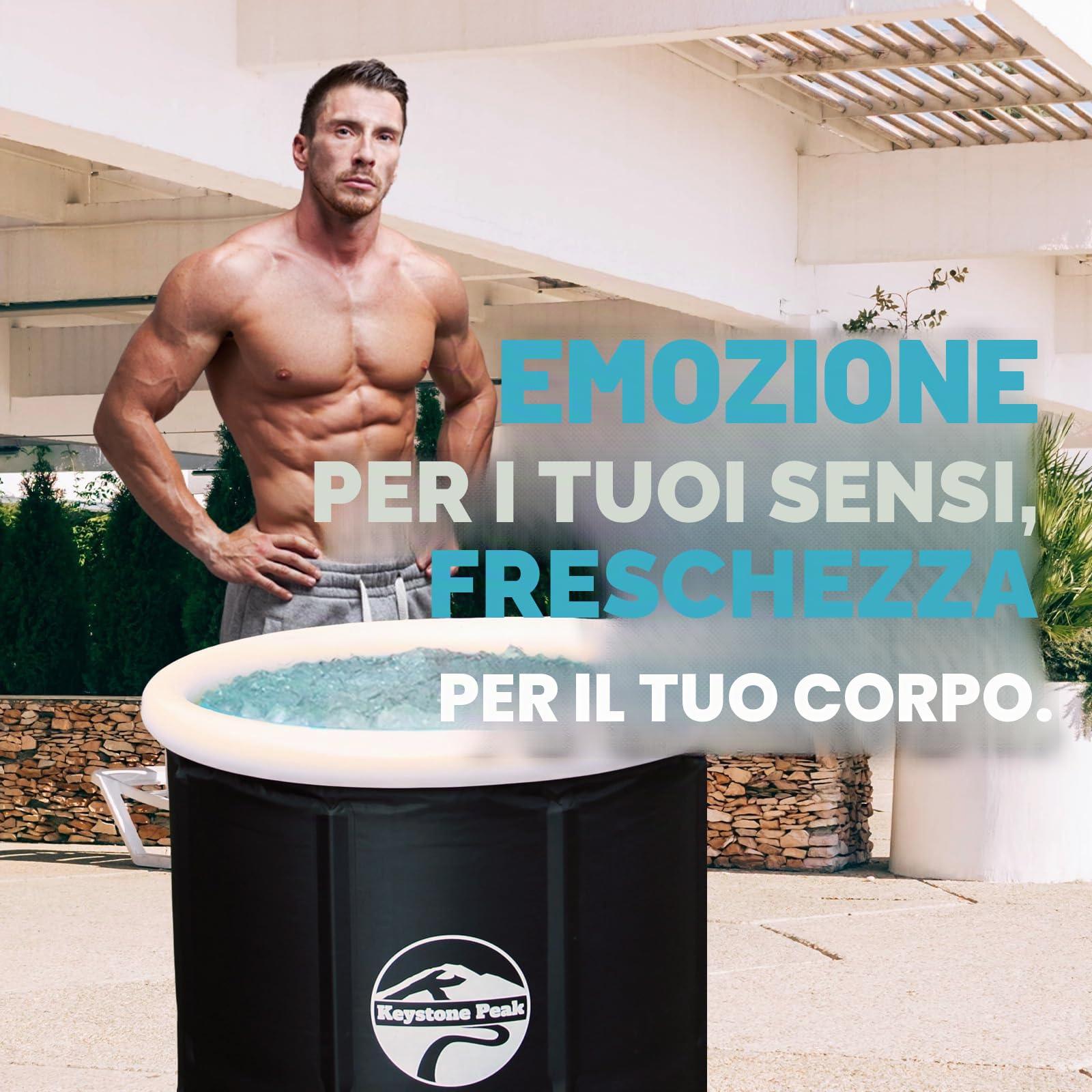 Ice Bath - NUOVO - Potenzia il tuo sistema immunitario e migliora il recupero + Vasca per immersioni fredde + Vasca portatile per Atleti e Forze Speciali + Cold Water Therapy