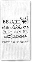 Vista 1 de PERSONALIZED Chicken Mom Towel, Chicken, Chicken Gift, Chicken Lady, Chicken Farmer Gift, Backyard Farmer Gift, Chicken Mom Gift