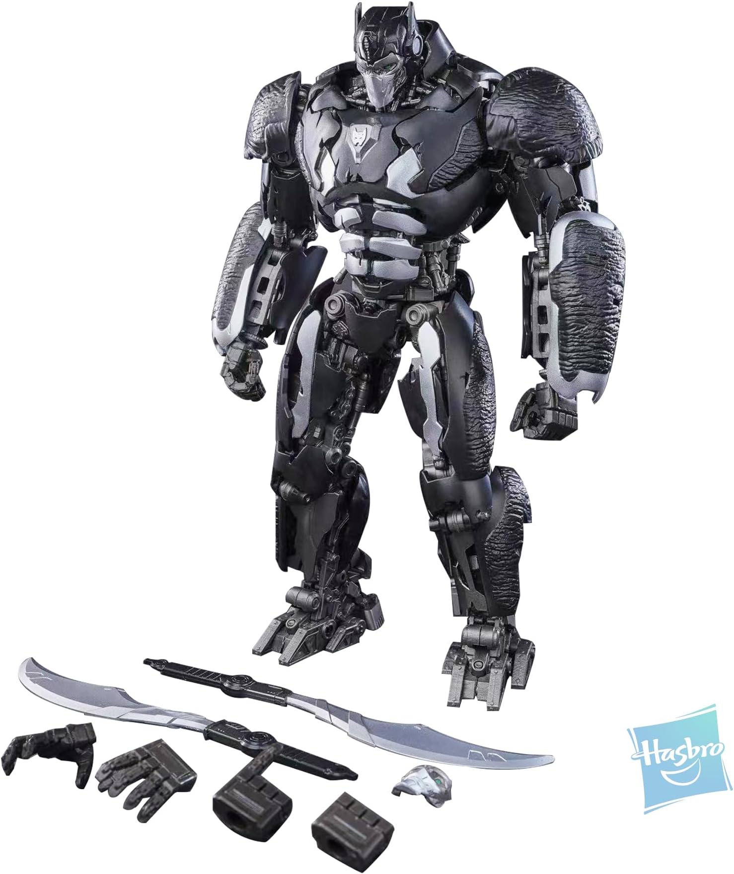 Transformers Toys Optimus Primal Action Figure,Transformers Rise of The Beasts,7.87 Inch No Converting Model Kit,Collectible Toys for 8+ Year Old Boys and Girls,Adults (Optimus Primal-Black)