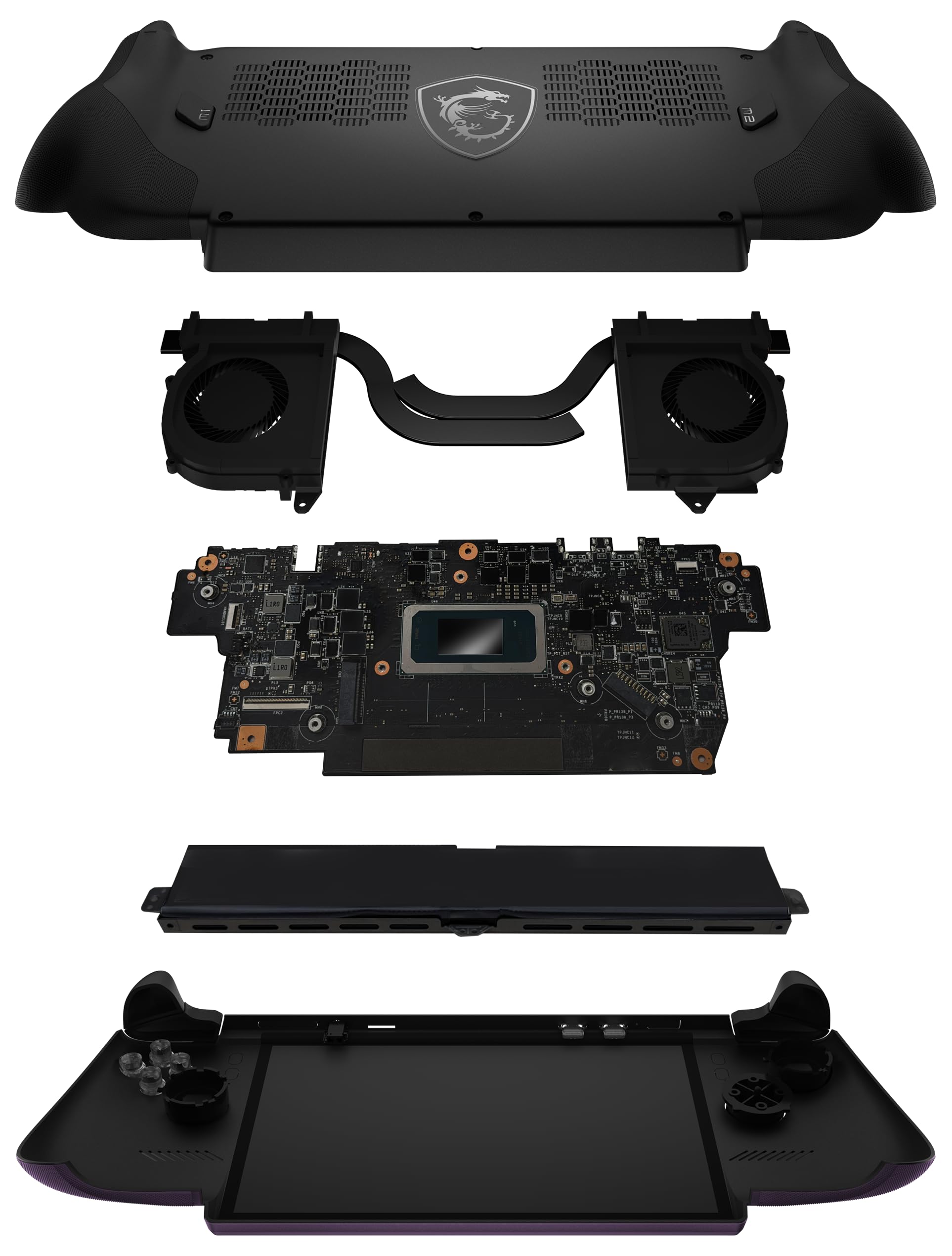MSI Claw 8 EX AI+ Gaming Handheld, Launch Pack, 8 Zoll FHD+ 120 Hz Display, Intel® Arc™ G3 Extreme Prozessor, 32 GB RAM, 1 TB SSD, Intel® Arc™ GPU B390, Windows 11 Home, Void Purple, CG3EM-015