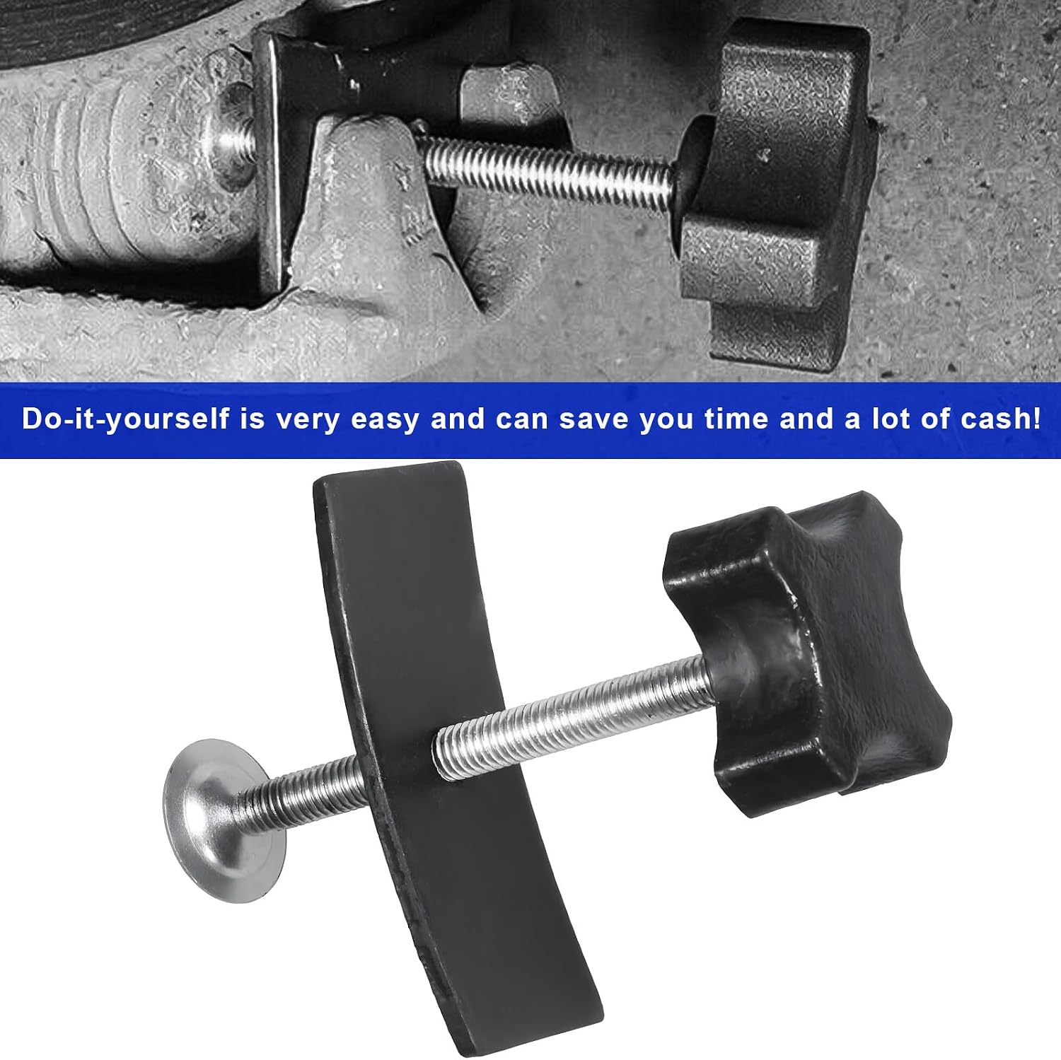 Brake Pad Spreader, 360 Degree Swivel Joint Caliper Compression Tool for Installing Brake Pads, Heavy Duty Alloy Inner Brake Piston Compressor Spreader Tool for Most Cars