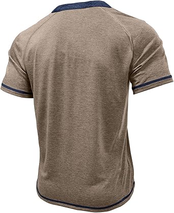 Mens Henley Shirts Button Short Sleeve Shirts Casual Fashion Summer Tee Tshirts with Pocket