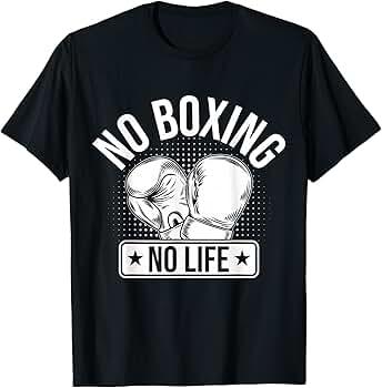 Amazon | ノー・ボクシング・ノーライフ Tシャツ | Tシャツ