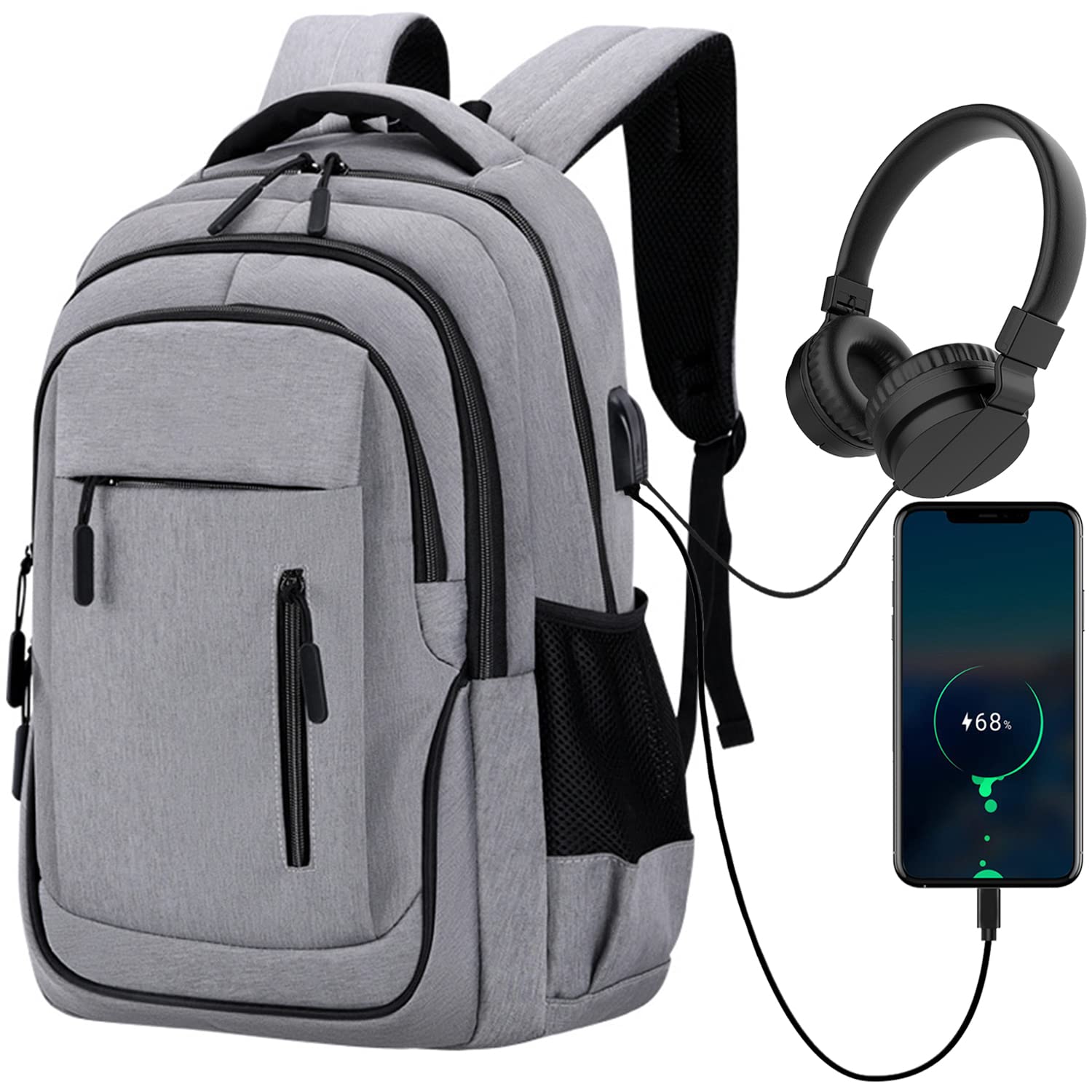Backpack with headphone compartment Clearance