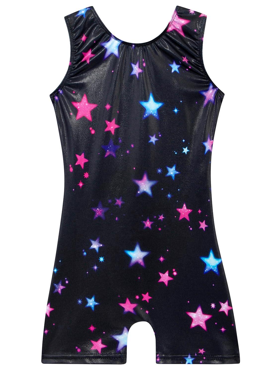 Leotards for Girls Gymnastics Toddler Dance Biketards Mermaid Unicorn Athletic Dance Wear Shiny Rainbow Blue Hotpink