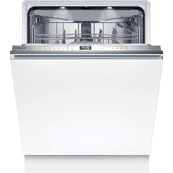 BOSCH SMV6ZCX16E XXL Dishwasher Series 6 Fully Built In Dishwasher with Cutlery Drawer 60 cm Home Connect Intelligent Program Max Flex Racks Vario Drawer Rackmatic [Energy Class B]