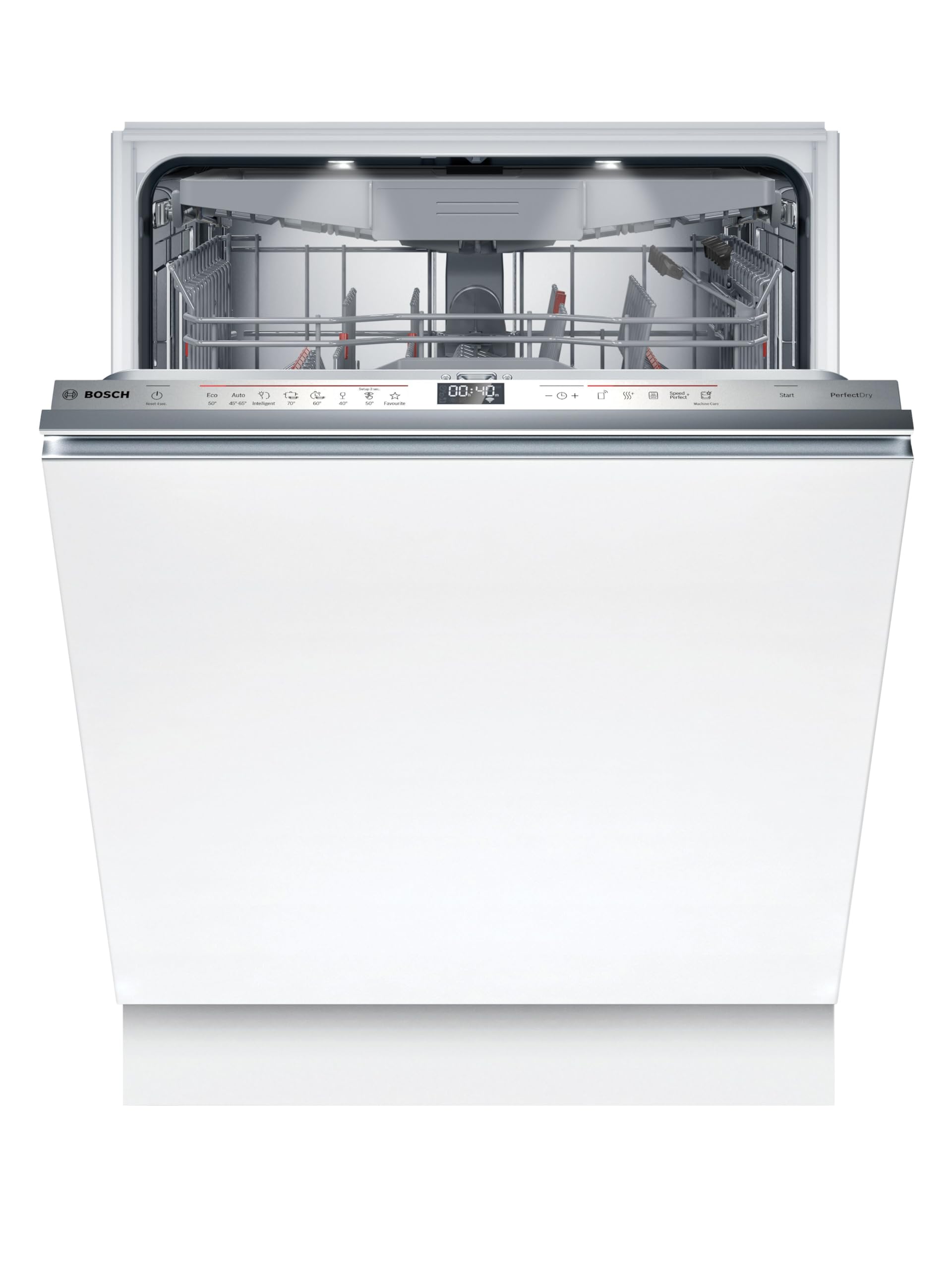 Bosch SBV6ZCX16E, Stiftung Warentest Testsieger*, Serie 6 XXL-Geschirrspüler 60 cm, vollintegriert, Besteckschublade, Made in Germany, PerfectDry, Extrem leise, Max Flex Körbe, Home Connect