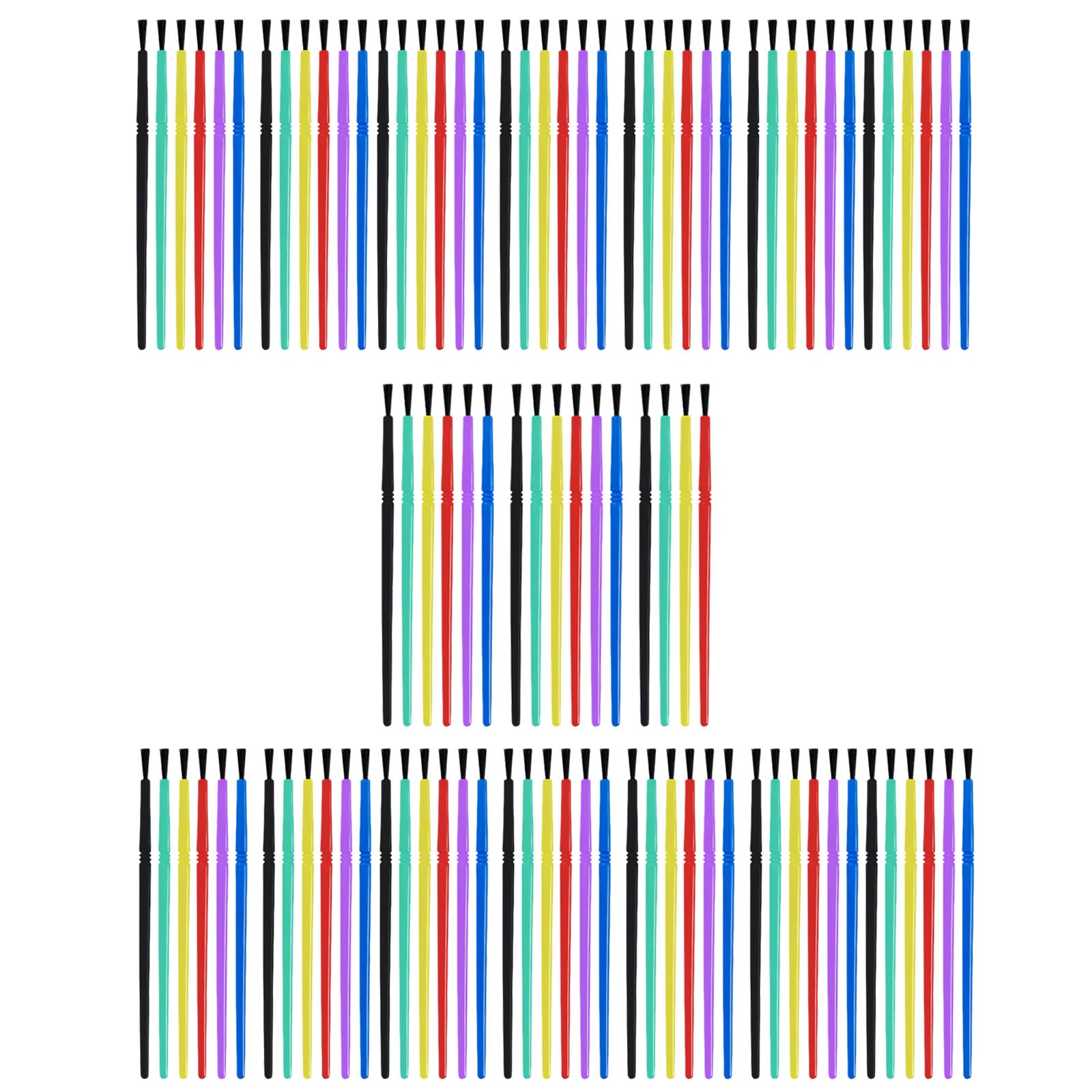 100Pieces Painting Brushes for Kids Art Watercolor Pen with Vibranted Colors and Easy to Grip Colorful Painting Tools