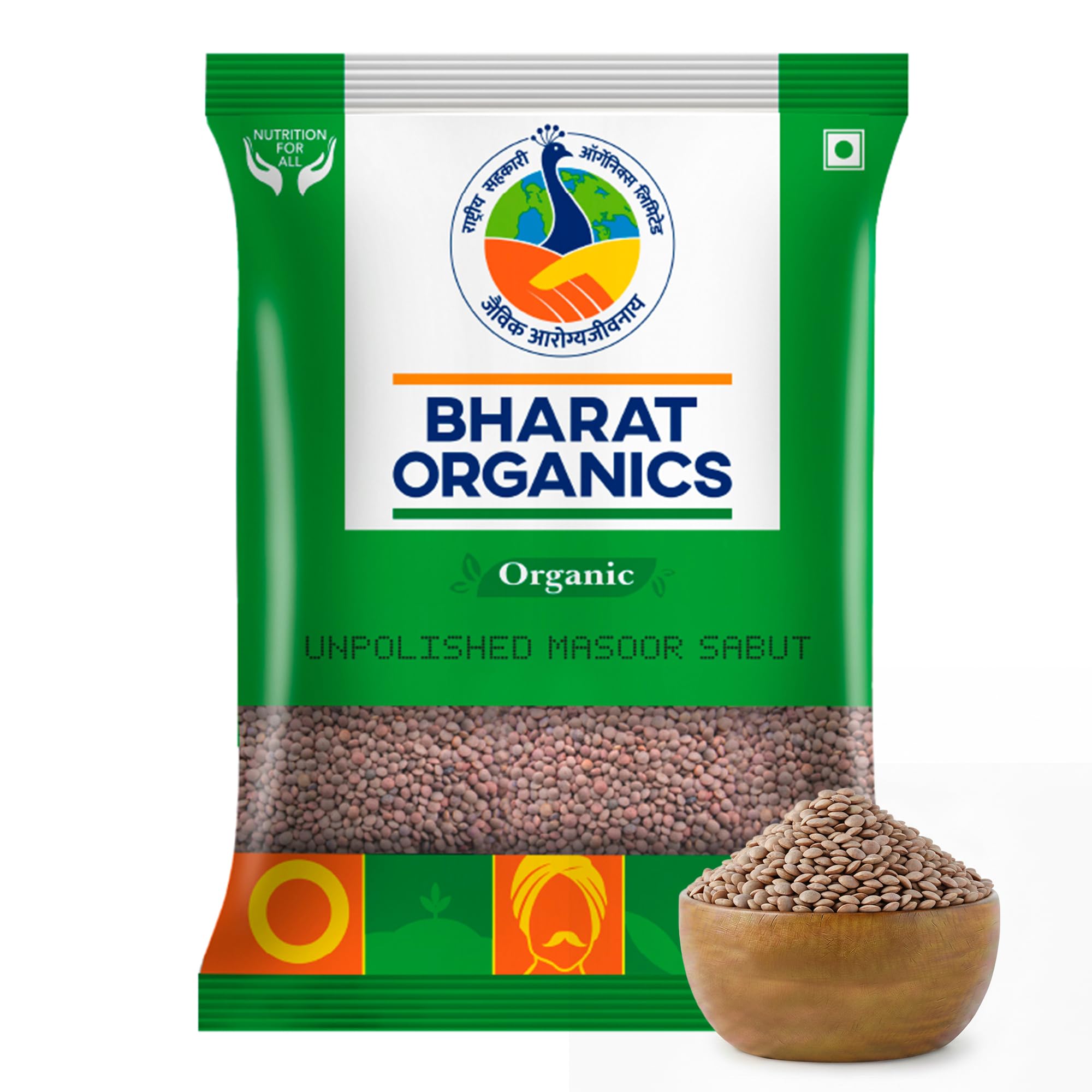 Bharat Organics Unpolished Masoor Sabut (500g) | Whole Red Masoor Dal | High Protein & Fiber Rich | Natural Healthy Lentils for Daily Nutrition-image-43