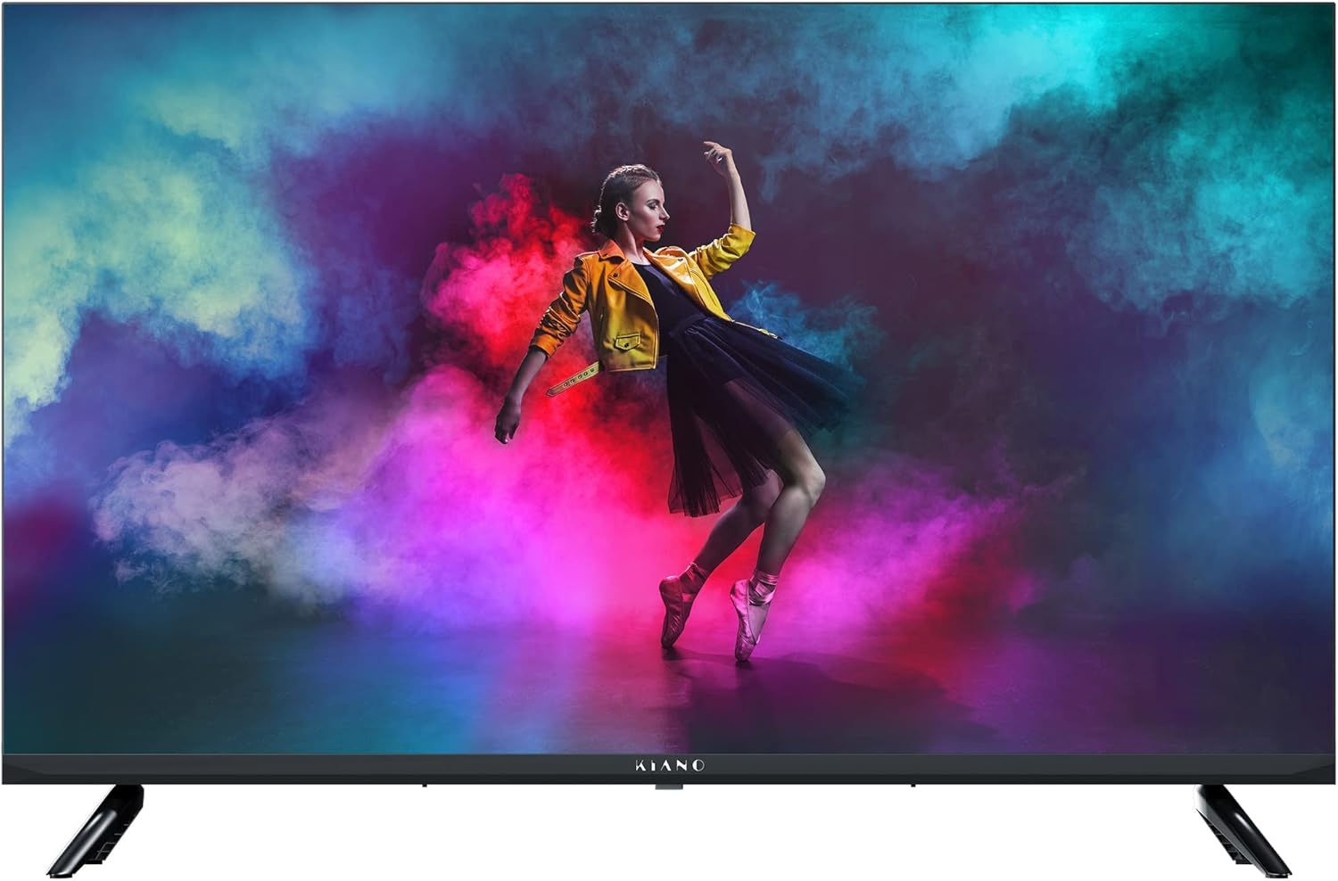 KIANO Elegance TV Smart Televisione 32 Pollici 80 cm | LED HD TV | Senza cornice Metallo | Android TV Netfilx YouTube | Bluetooth Miracast WiFi | 3 HDMI | Dolby Audio | Triplo Tuner DVB-T2 | Nero KIANO Elegance TV Smart Televisione 32 Pollici 80 cm | LED HD TV | Senza cornice Metallo | Android TV Netfilx YouTube | Bluetooth Miracast WiFi | 3 HDMI | Dolby Audio | Triplo Tuner DVB-T2 | Nero