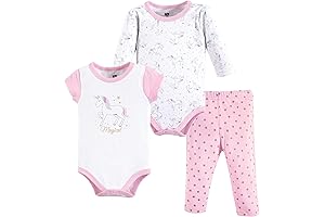 Hudson Baby Unisex Cotton Bodysuit and Pant Set: The Epitome of Comfort...