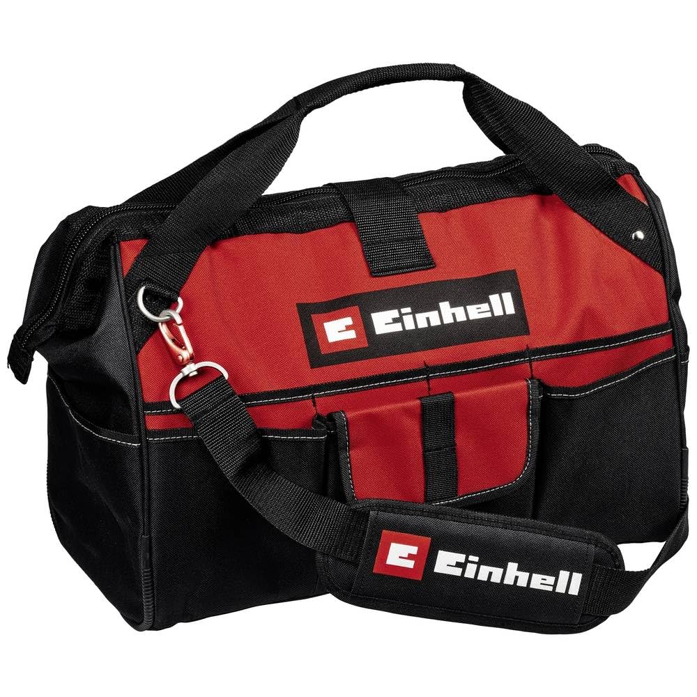 Einhell Tool Bag 45/29 - Carry Case For Tools & Accessories, Durable With Reinforced Base, Carrying Strap, Carrying Handle, Various Pockets And Compartments - Power Tool Storage
