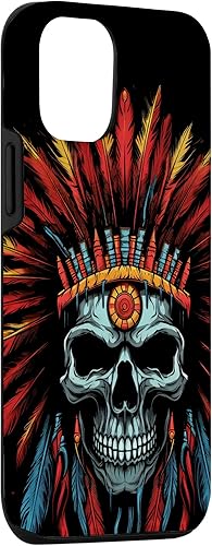 Miniatura 3 de Funda para iPhone 13 Pro con tocado nativo americano con plumas indias