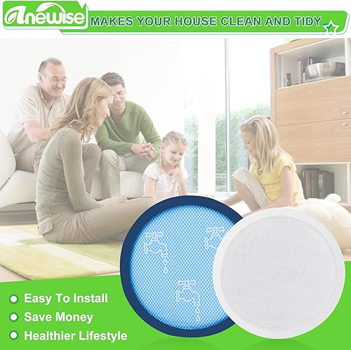 Miniatura 6 de Kit de repuesto de filtro para aspiradora Dyson DC17 Absolute Animal, 1 filtro postmotor HEPA y 1 prefiltro, comparado con la parte # 911236-01 y #