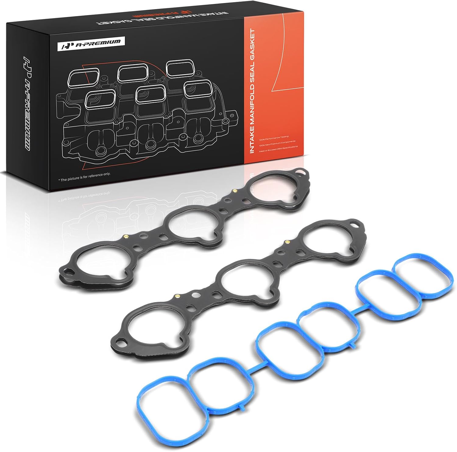 A-Premium Lower and Upper Engine Intake Manifold Gasket Set Compatible with Nissan, Infiniti Car - 2007-2024 - Altima, Maxima, Murano, Pathfinder, Quest, JX35, QX60, Only fit V6 3.5L