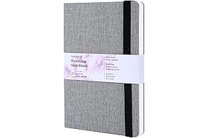 tumuarta Watercolor Sketchbook 7.5x5 Cold Press Paper 100% Cotton 24 Sheets