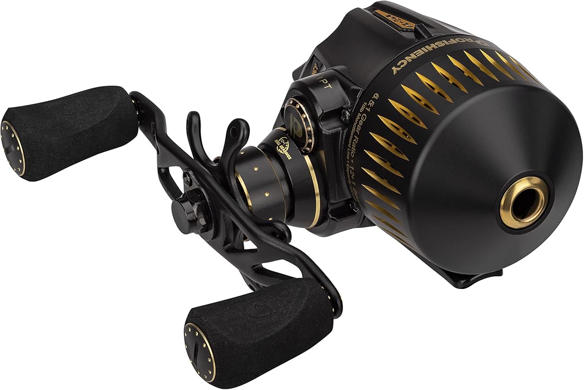 ProFISHiency Sniper High Speed Spincast Reel | Pre-Spooled w/100 Yards 10lb Monofilament Line | 6:5:1 Gear Ratio | Heavy-Duty Aluminum Cone, All-Metal Gears | Fastest spincast Reel in the World