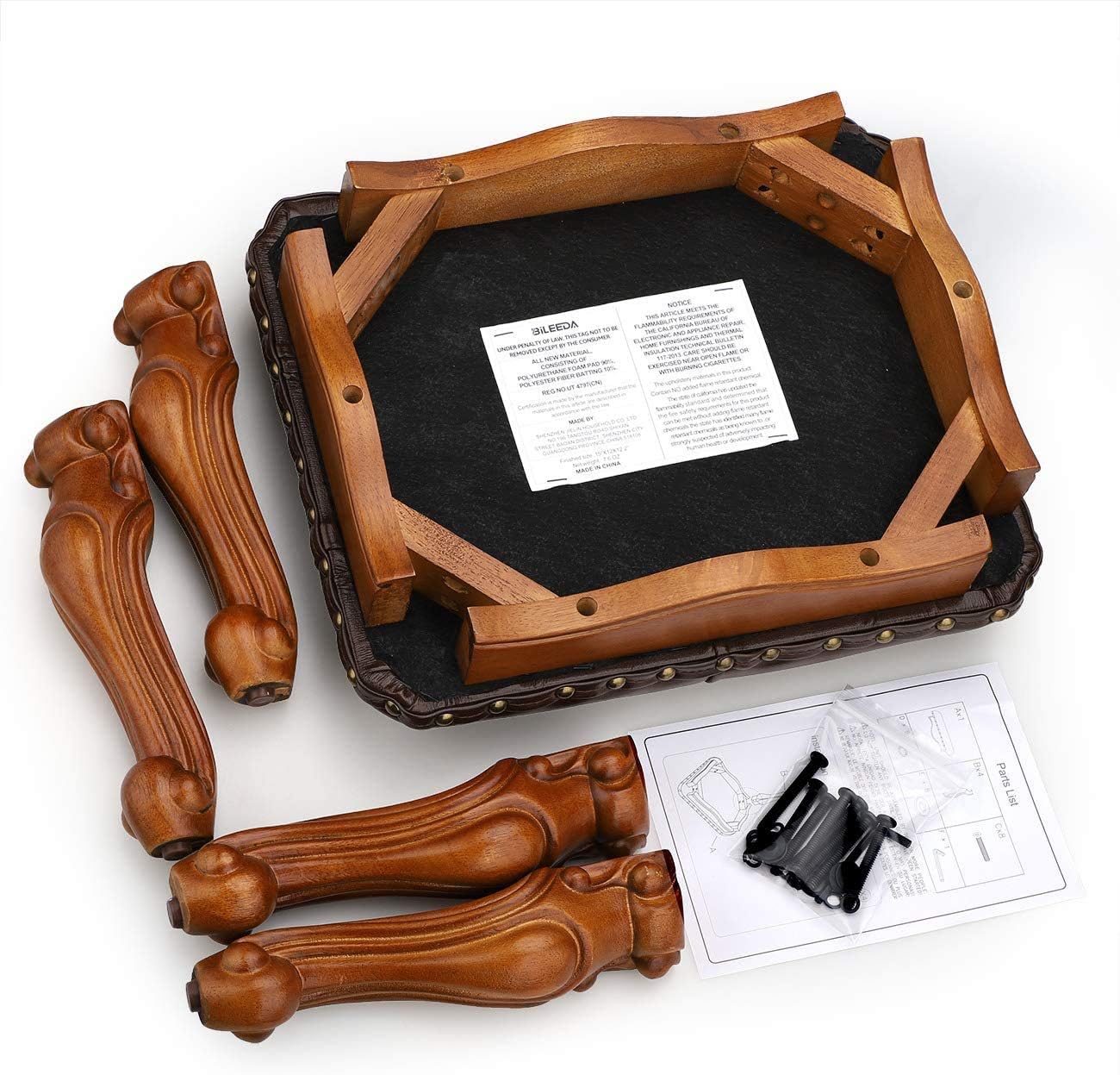 π Crazy Deals BILEEDA Small Foot Stool Brown Leather Ottoman Stools for Foot Rest Living Room Solid Rubber Wood Simple Assembly Holiday Deals π BILEEDA Small Foot Stool Brown Leather Ottoman Stools for Foot Rest Living Room Solid Rubber Wood Simple Assembly