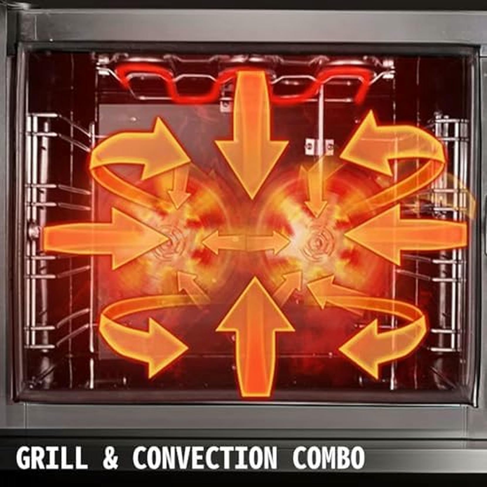 Forno A Convezione Commerciale 60L - Forno Elettrico A 4 Livelli 4500W Con Controllo Della Temperatura 0-350 ℃ E Pannello Intelligente Per La Cottura Del Pane, Dell'anatra Tostata, Della Turchia
