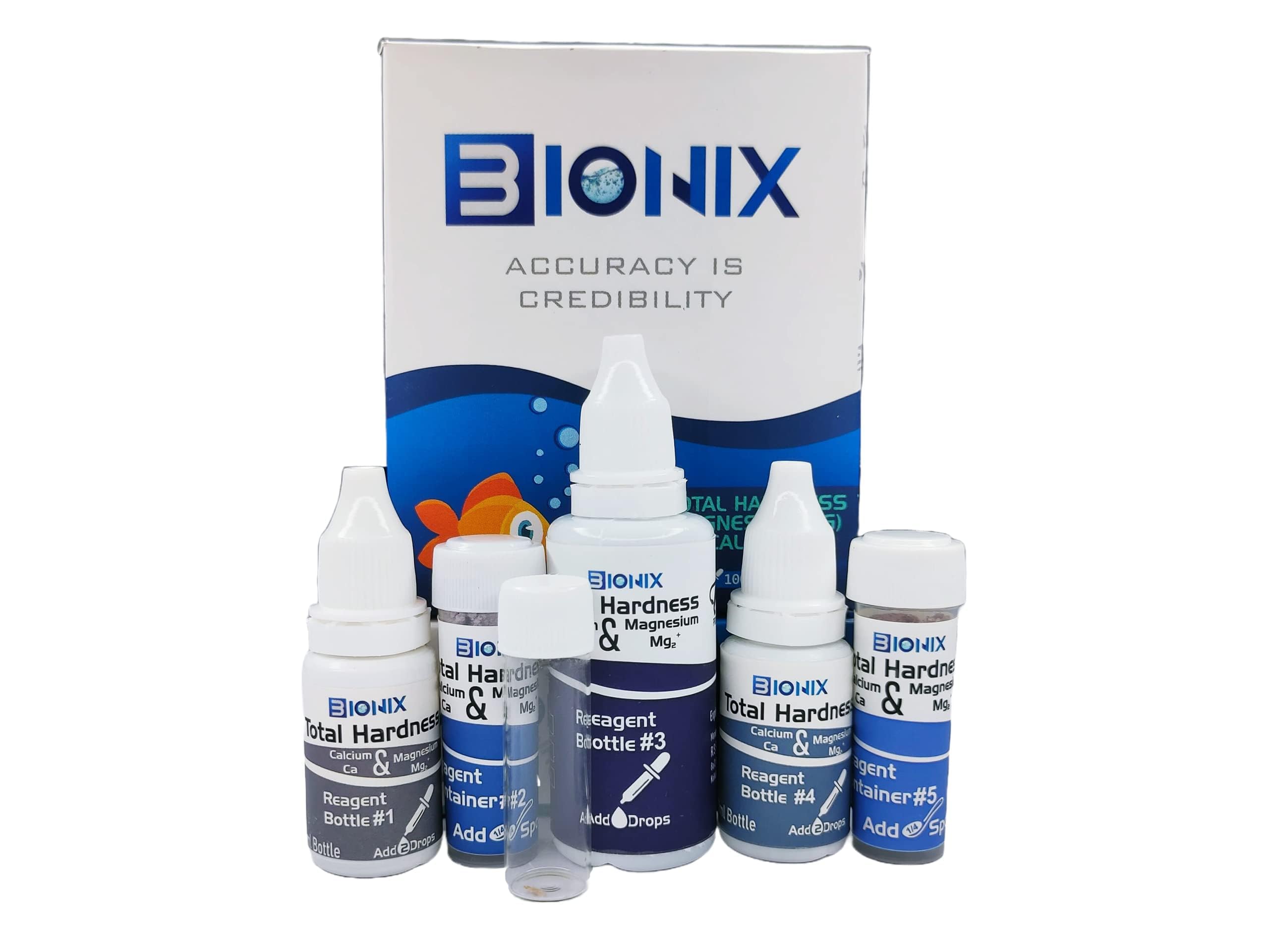 BIONIXTotal Hardness Test Kit | Measures Calcium and Magnesium Hardness | 100 Test.