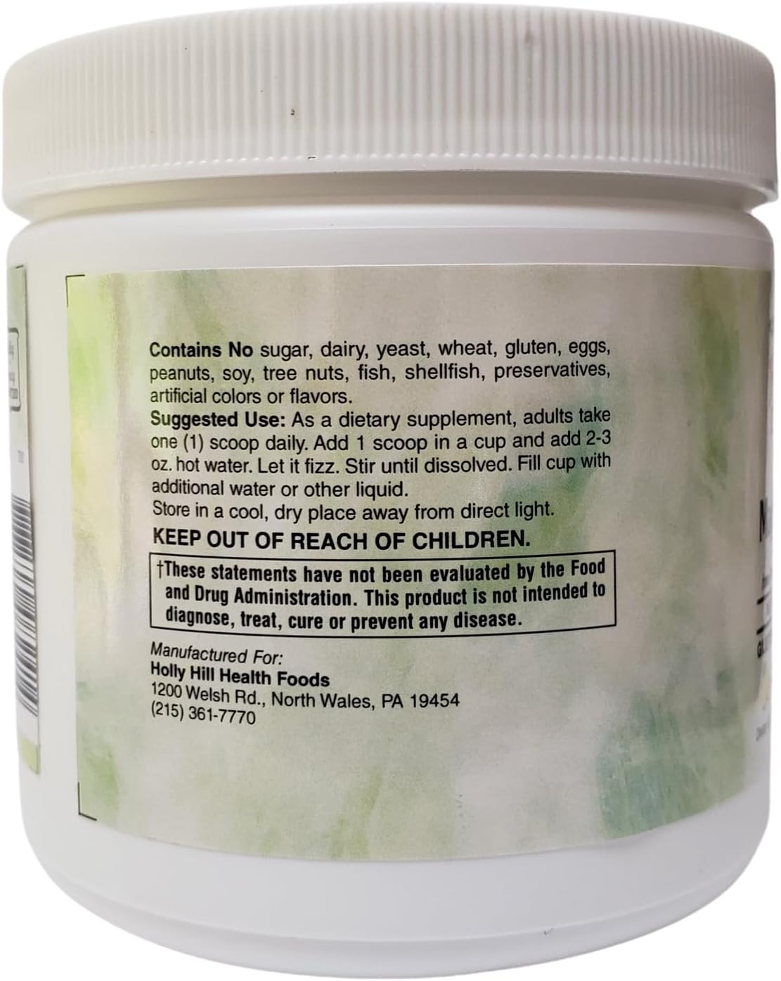 Holly Hill Health Foods Whole Food Magnesium Powder, 9.13 Ounces