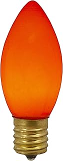 Northlight Pack of 4 Orange C9 Opaque Christmas Replacement Bulbs