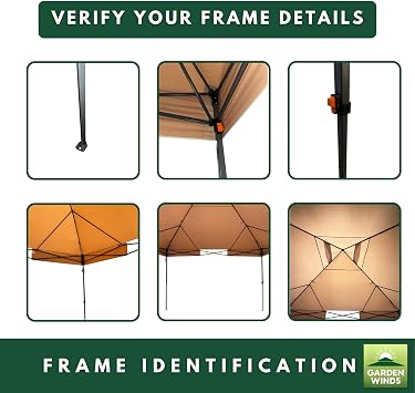 Garden Winds Custom Fit Replacement Canopy Top Cover Compatible with The Ozark Trail 3072, WMT-1212122N 12' X 12' Pop Up - Upgraded Performance RIPLOCK 350 Fabric - Slate Gray