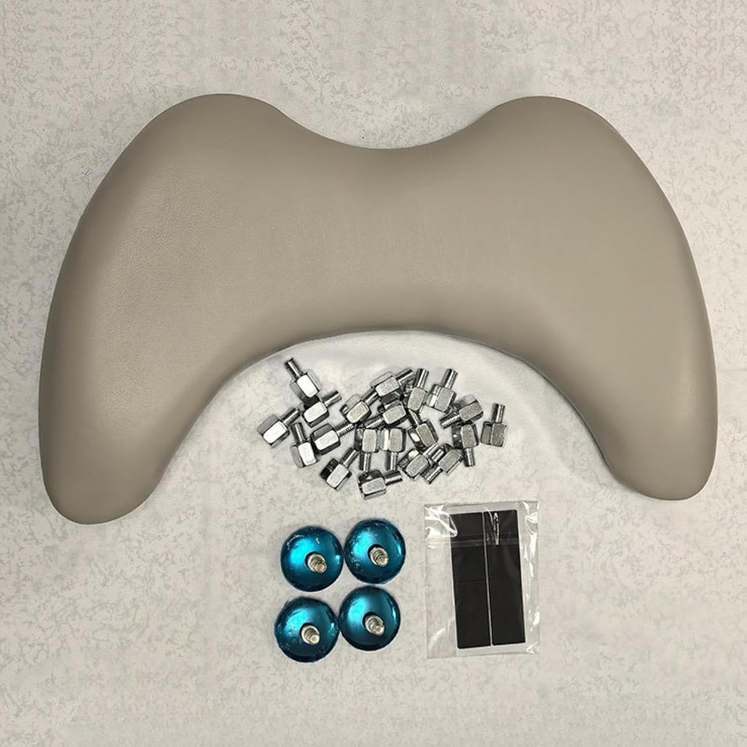 U Shape Arm Rest Detachable Rest Cushion Manicure Armrest for Women Nails Supplies, Milk coffee color