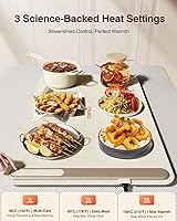 Vista 2 de Bandeja de calentamiento eléctrica, calefacción de superficie completa, enrollable y portátil, nanomaterial de silicona de alta calidad, 3 ajustes