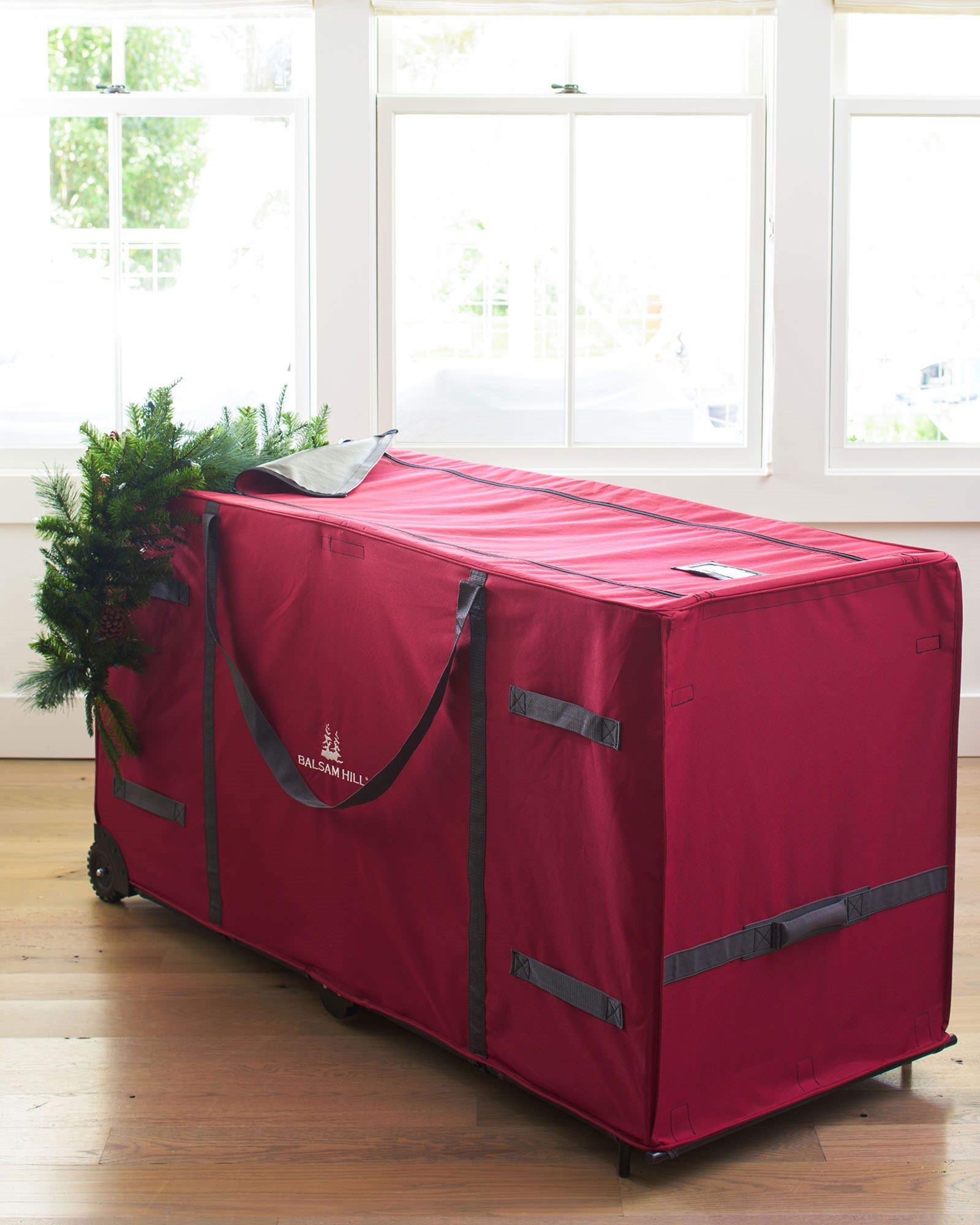 balsam hill rolling christmas tree storage bolsa