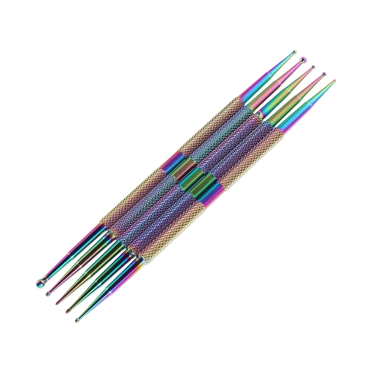 FOMIYES 5pcs Dual-end Dotting Tools for Nail Art Ergonomic Nail Decoration Pens for Home and Salon Use Design Kit for Creative Patterns and Painting