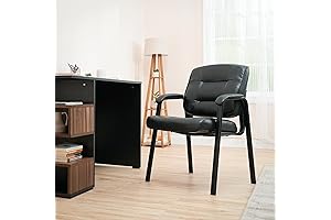 Classic Faux Leather Office Desk Guest Chair