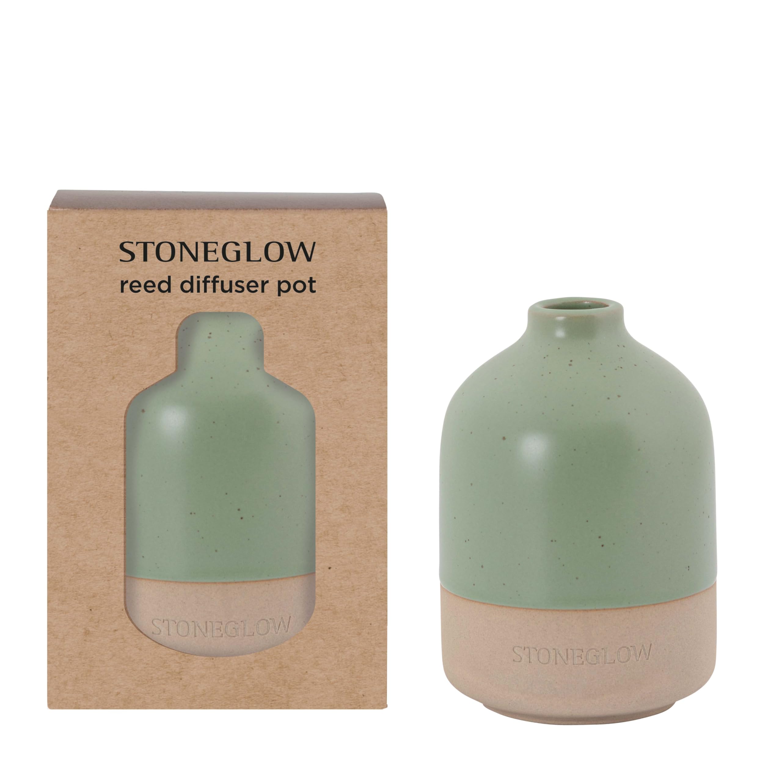 Stoneglow Elements Collection - Earth - Green Ceramic Diffuser Pot