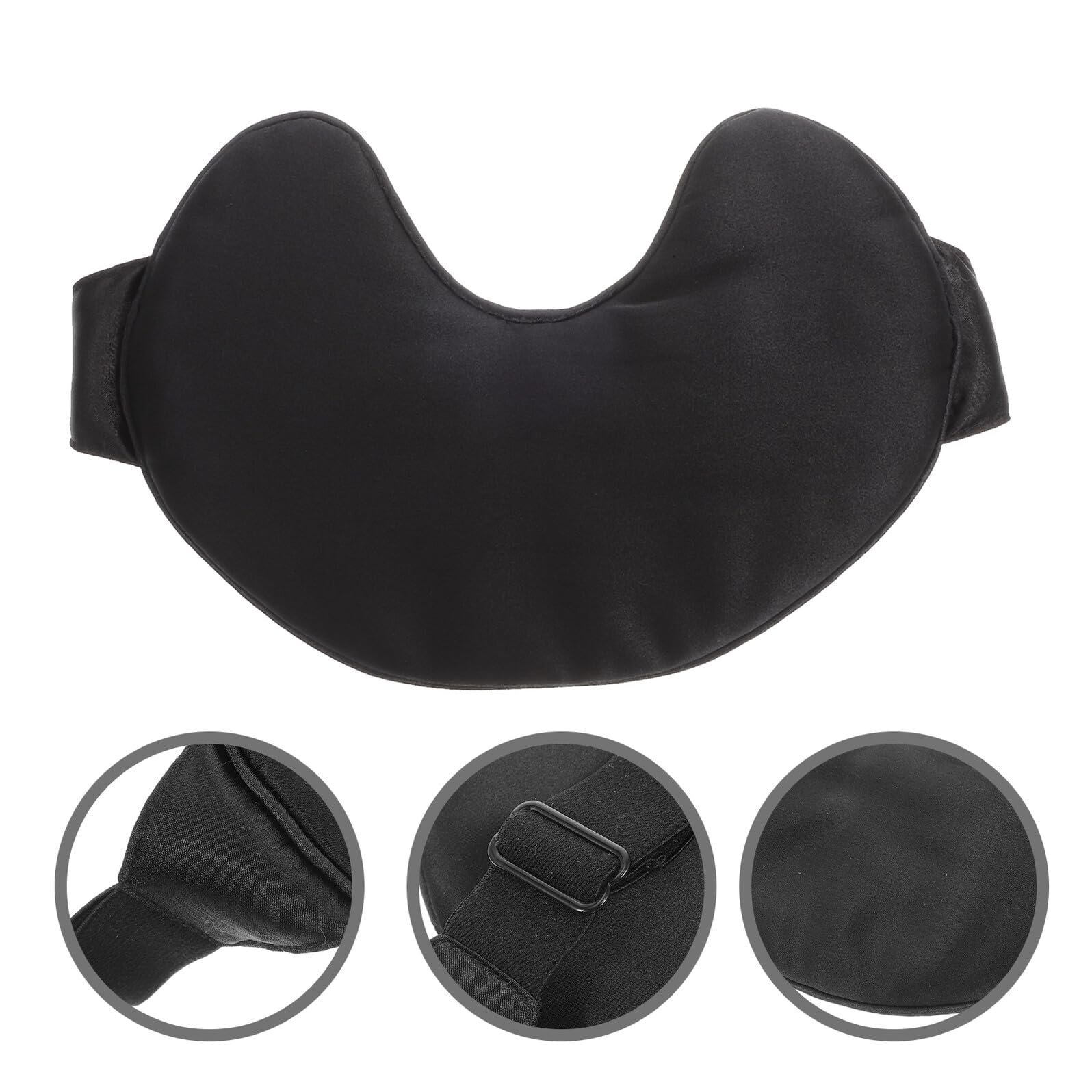 Abaodam Masque de Sommeil en Satin Doux pour Yeux, Confortable et Ajustable, Protège Yeux Pendant Longs Voyages à l'Hôtel