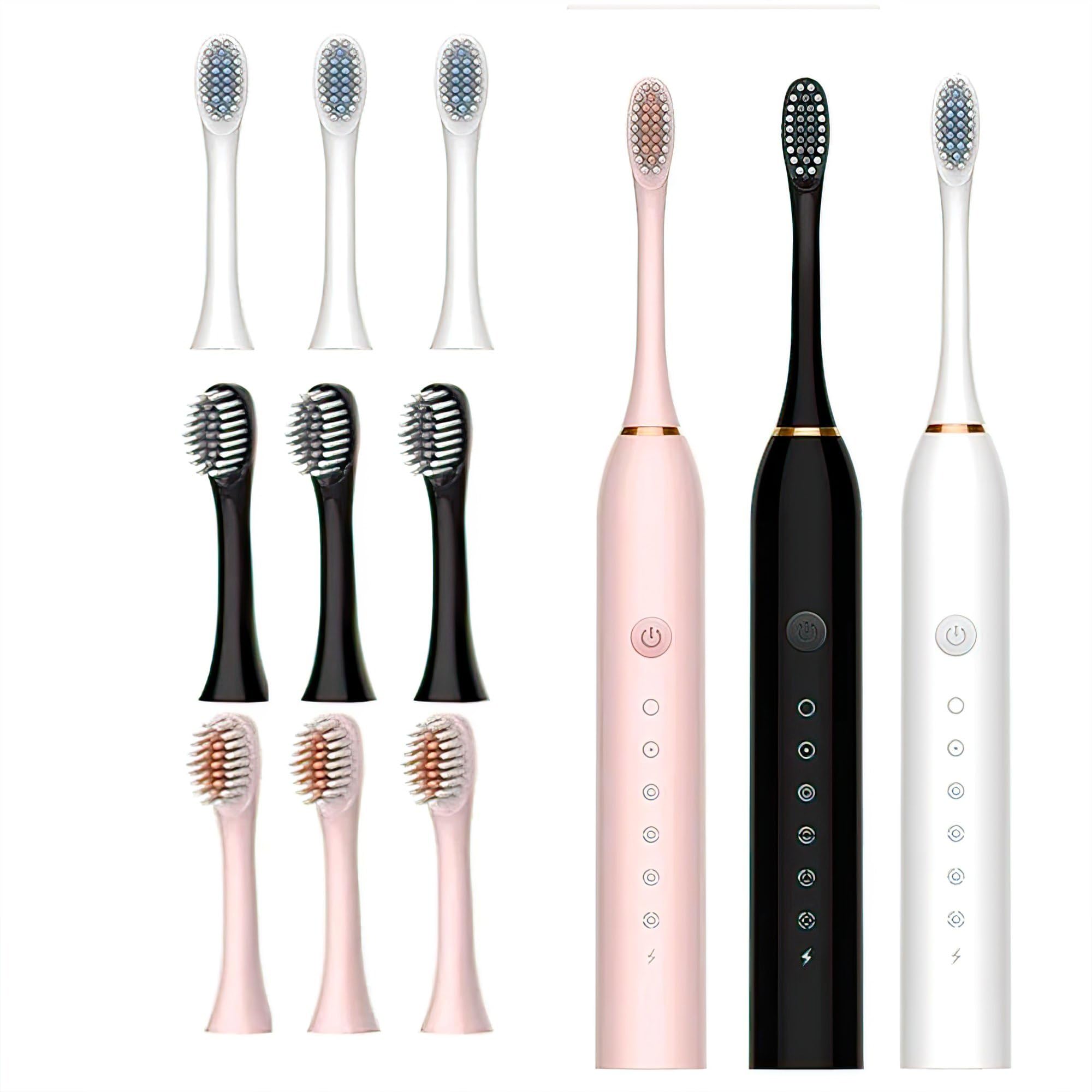 X3 Sonic Electric Toothbrush Rechargeable – Deep Cleaning, Whitening, Gum Care, USB Fast Charging Electric Toothbrush for Adults-image-28