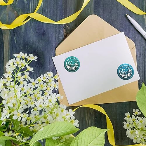 Miniatura 3 de CRASPIRE Sello de cera de almardo, sellos de cera de lacre de 1.181 in, retro, vintage, extraíble, latón, cabeza con mango de madera, para