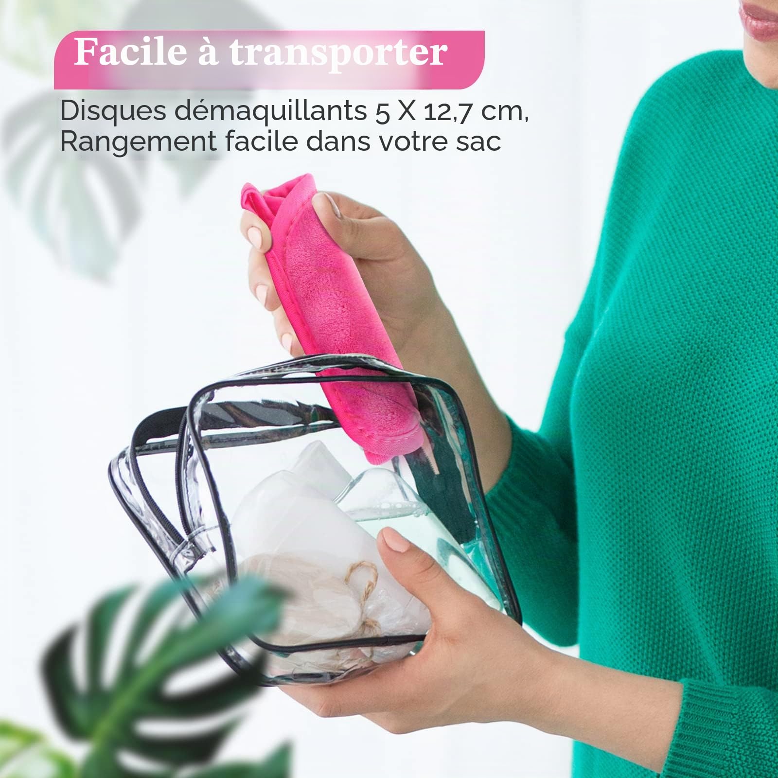 Orighty Lot de 24 lingettes démaquillantes réutilisables pour enlever instantanément la saleté avec juste de l'eau 12,7 x 12,7 cm