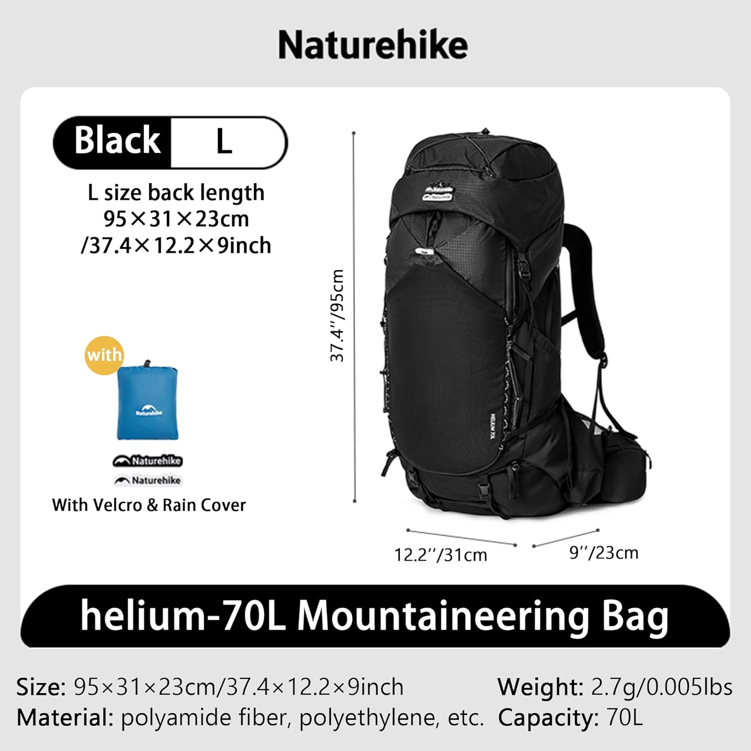 Naturehike 70L Adjustable Carrying System Hiking Botswana Ubuy