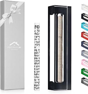 A&S Mezuzot Mezuzah Case For Door in Acrylic-Lucite Design Waterproof, Non- Kosher Scroll Included, Modern Home Decor And Protection (Black, 7 Inches)