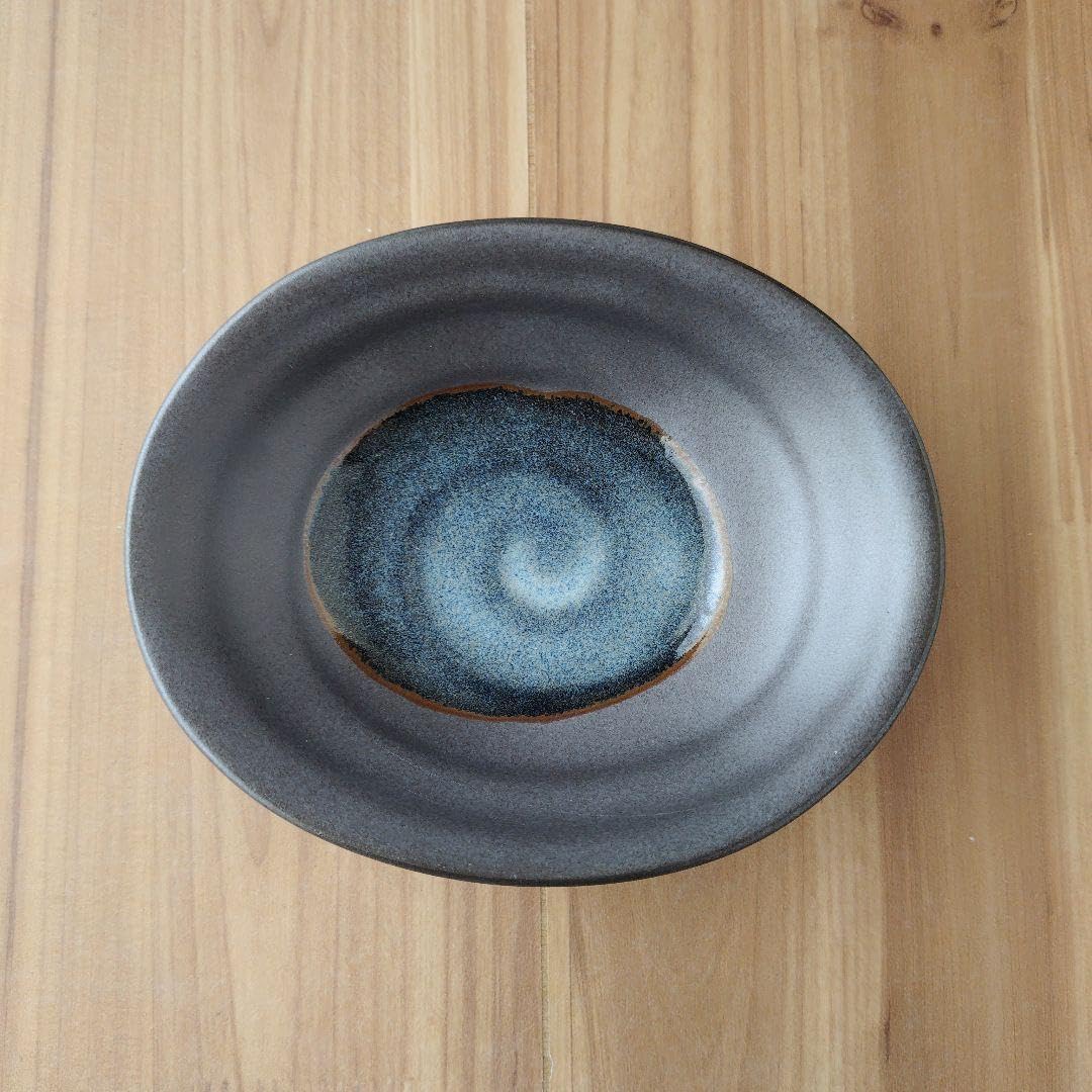 渦楕円小鉢・４個 美濃焼