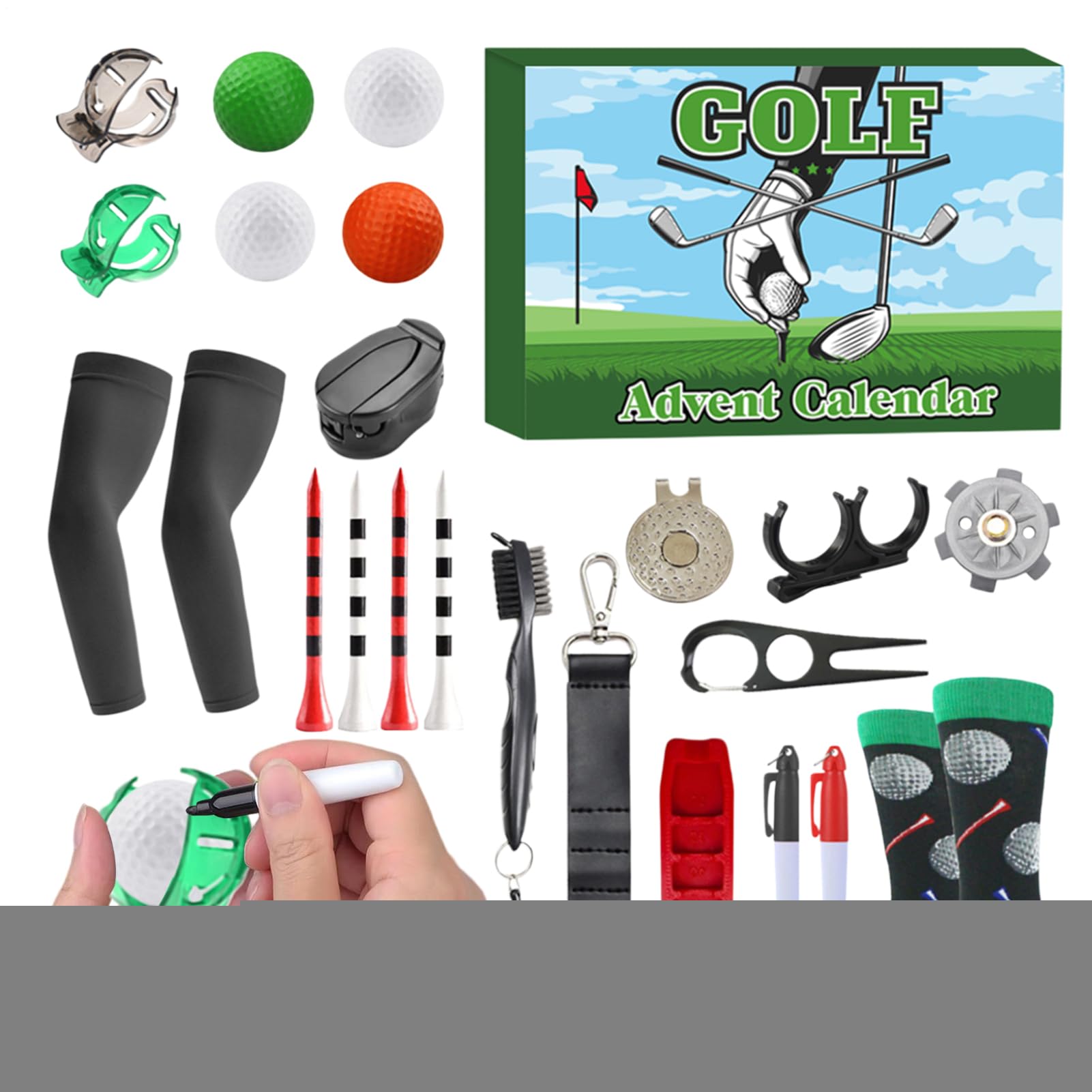 Calendrier de Noël compte à rebours de golf 2025 pour les fans - 8
