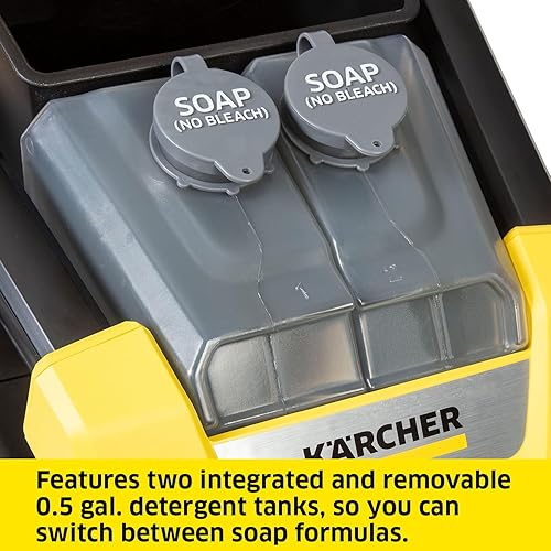 Miniatura 6 de Karcher K2300PS 2300 PSI 1.2 GPM TruPressure - Lavadora a presión eléctrica de inducción - 2875 Max PSI con 4 boquillas y carrete de manguera para