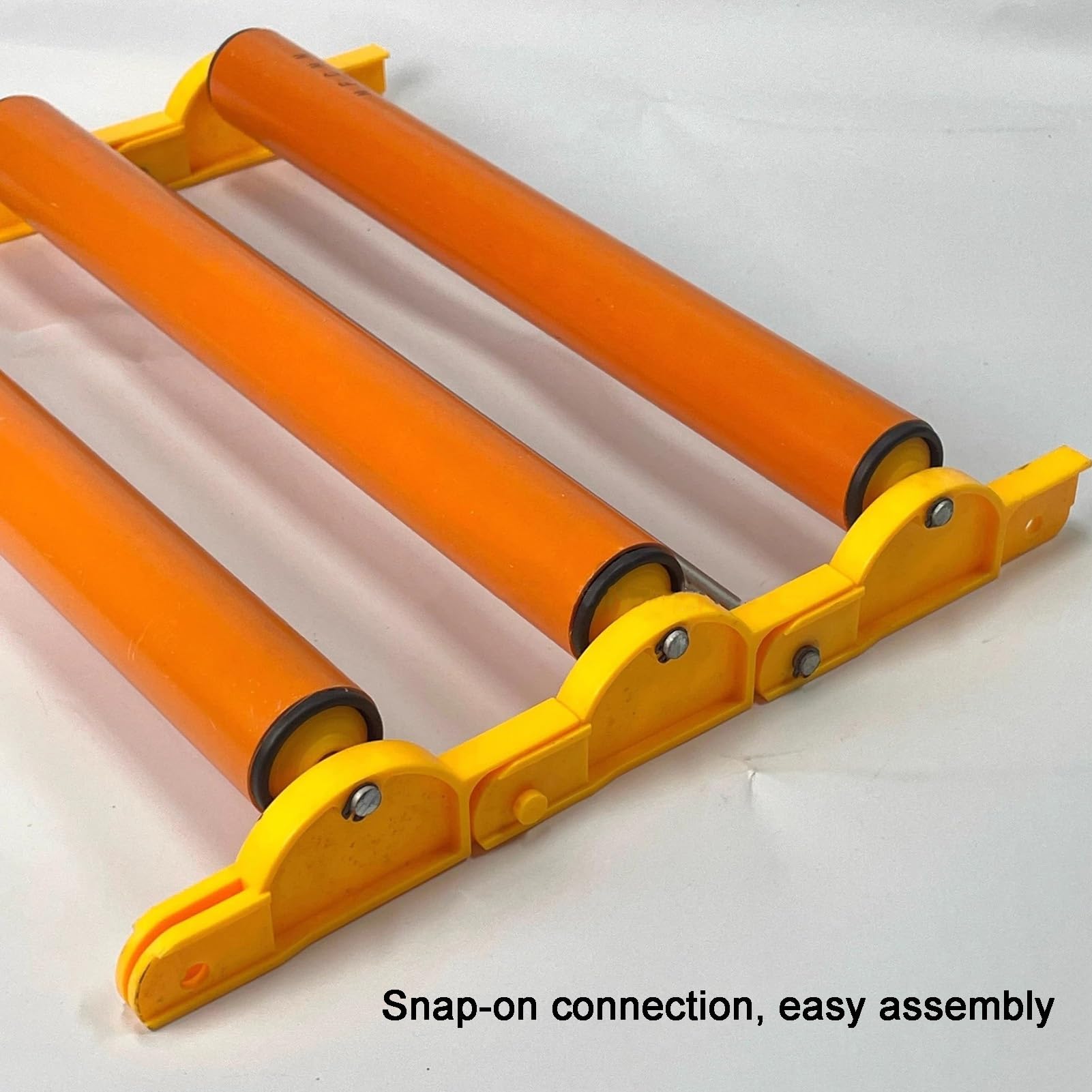Kit de cinta transportadora industrial de PVC, transportador de rodillos extensible, transportador recto de doble rodillo no alimentado para almacenes y fábricas (100 x 50 cm)