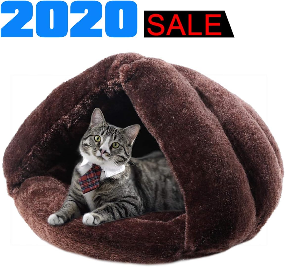 Plush Cat Bed Soft Pet Bed for Winter Cozy Sleeping Bag for Dogs Warm Puppy Bed Small Animals Cat Cave