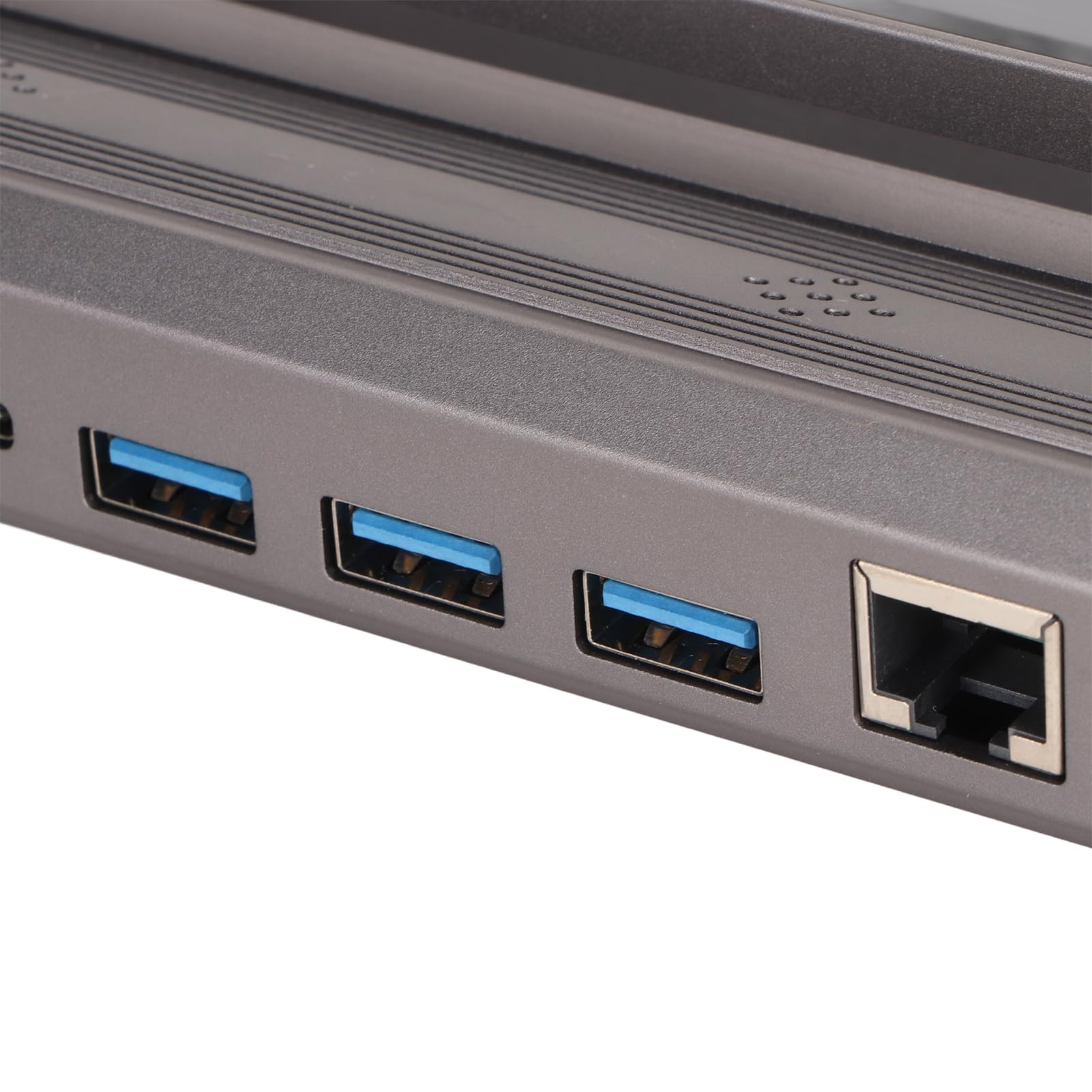 Docking Station USB C per Hub 6 in 1 Steam Deck con Uscita 4K e Gigabit Ethernet per Configurazione di Gioco Domestica Grigio Alluminio