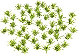 MANGOUSONG Miniature Trees,50Pcs Green Shrubs Bush Model Artificial Plants Railway Park Diorama Scenery HO Architecture Railroad Scenery