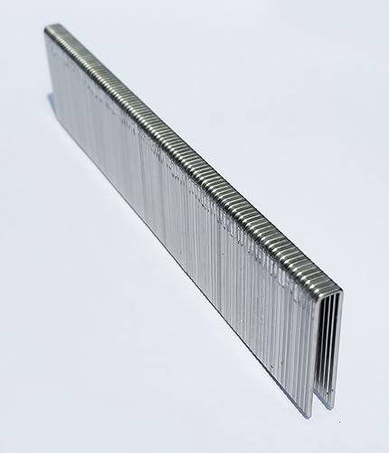 L13SS - Grapas de corona estrecha de acero inoxidable de 1 pulgada x 14 pulgadas, 1000 unidades