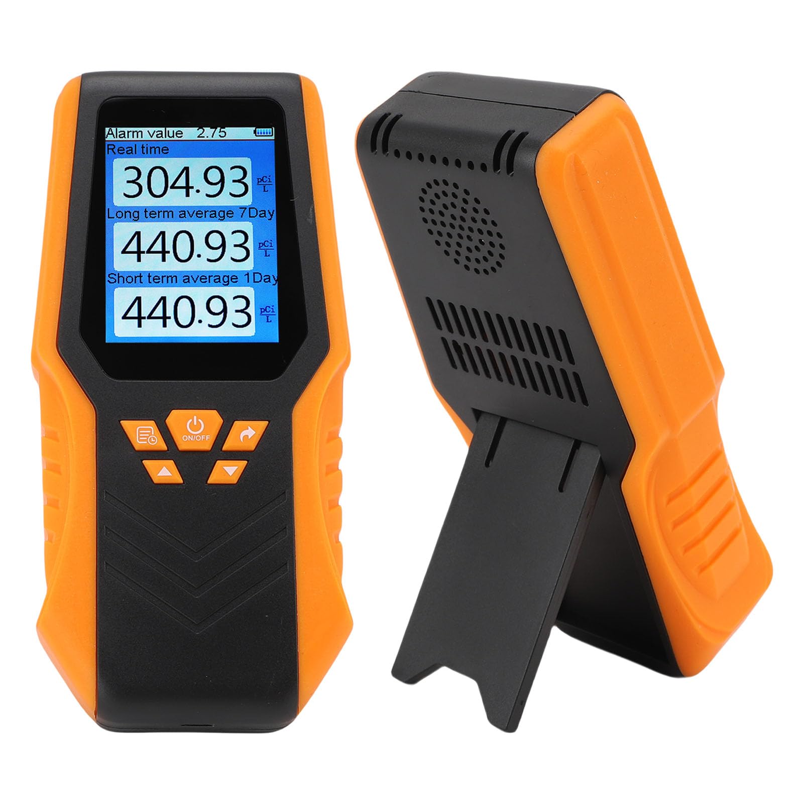 Generic Rilevatore di Radon Digitale per la Casa - Kit per Test del Radon Accurato e a Breve Termine, Misuratore di con Display LCD Portatile per Seminterrato, Ufficio, Scuola, in Tempo Reale