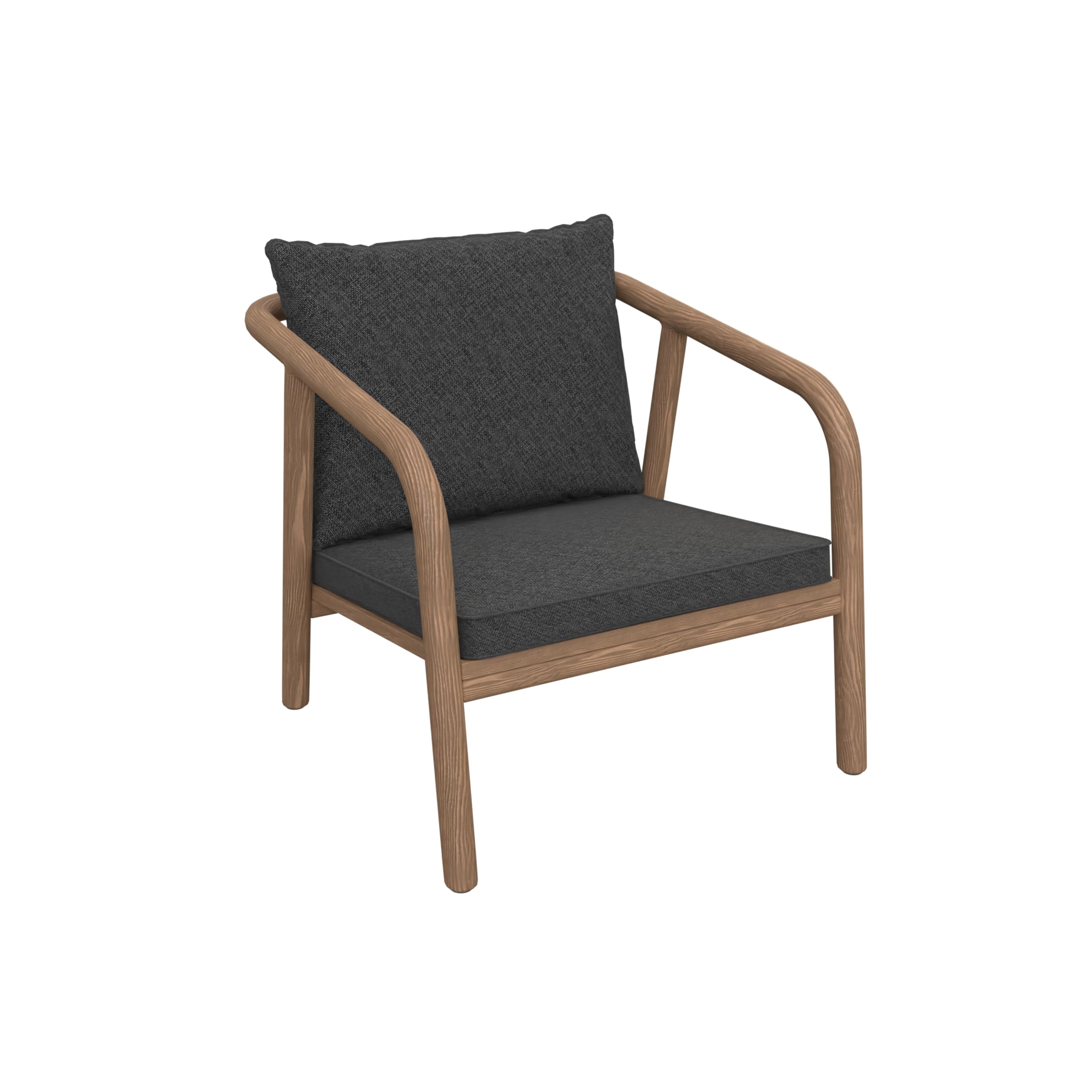 POKAR Set 2 Cuscini per Sedia da Esterno: 1x Cuscino Seduta 70x70x5 cm + 1x Cuscino Schienale 70x40x15 cm | Cuscini per Sedie in Rattan e Arredamento da Giardino | Oeko-Tex | Made in EU | Antracite