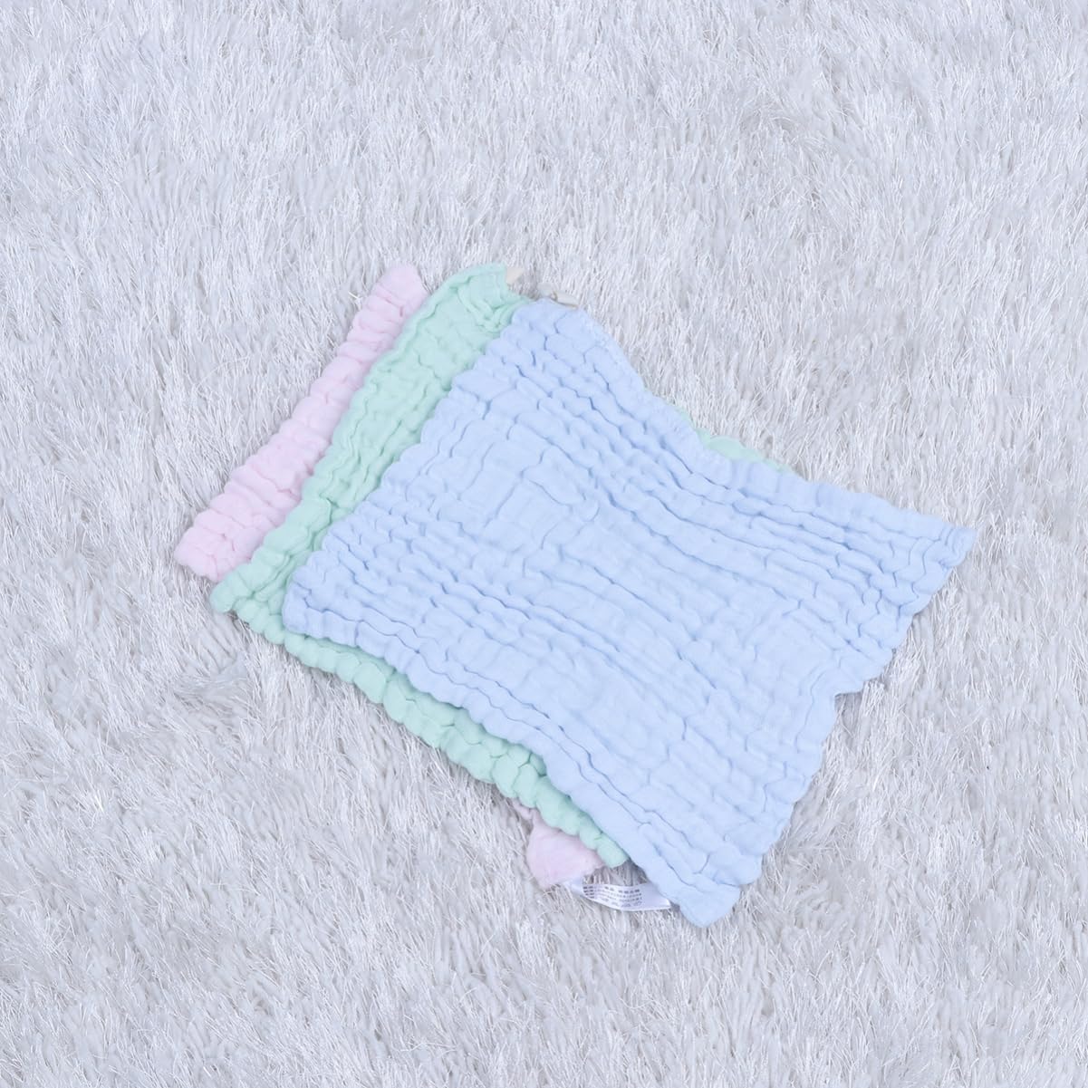 UPKOCH 5Pcs Face Towels Solid Saliva Bibs Multi Handkerchiefs Colors for Drooling Teething for Parents